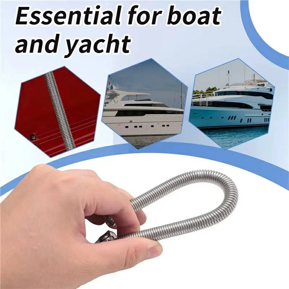 2912S Stainless Steel Hatch Spring Support Boat Yacht Door Window Opener Accessories - Silver - 2