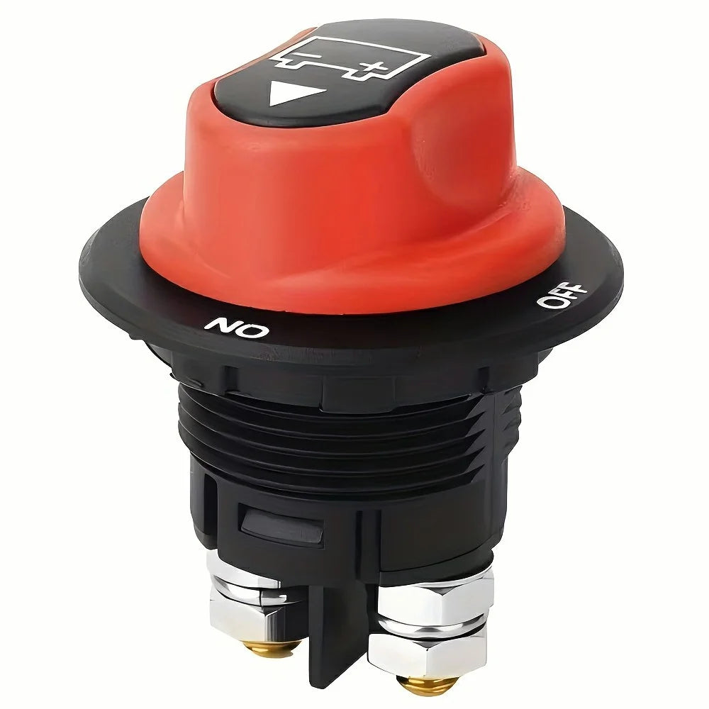 300A Battery Disconnect Switch Marine Yacht Car Black Rotary Power Cut Off Switch for Boat RV Truck Motorcycle - 1