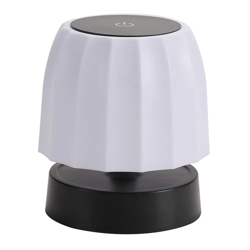 Touch Control LED Table Lamp Rechargeable Wireless Stepless Dimming Desktop Light for Bedroom Living Room - Stripes - 1