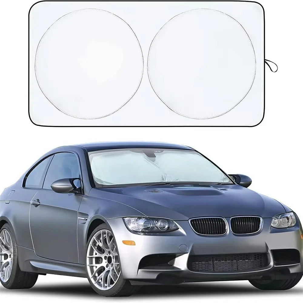 150x70cm Car Windshield Sunshade Foldable Titanium Silver UV Protection Heat Insulation Sun Shade for Vehicle - 2
