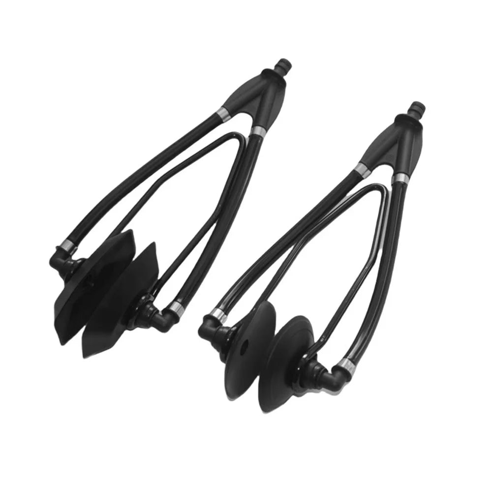 Outboard Motor Flusher Muffs Dual Tube Outboard Engine Dual Water Feed Flushing Kit for Marine Boat - Square - 3