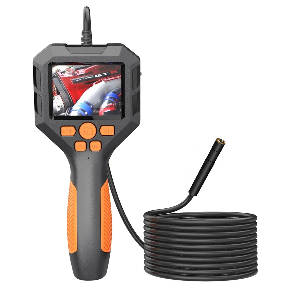 P10 2m Hard Wire 5.5mm Lens 2.8" IPS Screen Inspection Camera 1080P HD Handheld Endoscope - 1