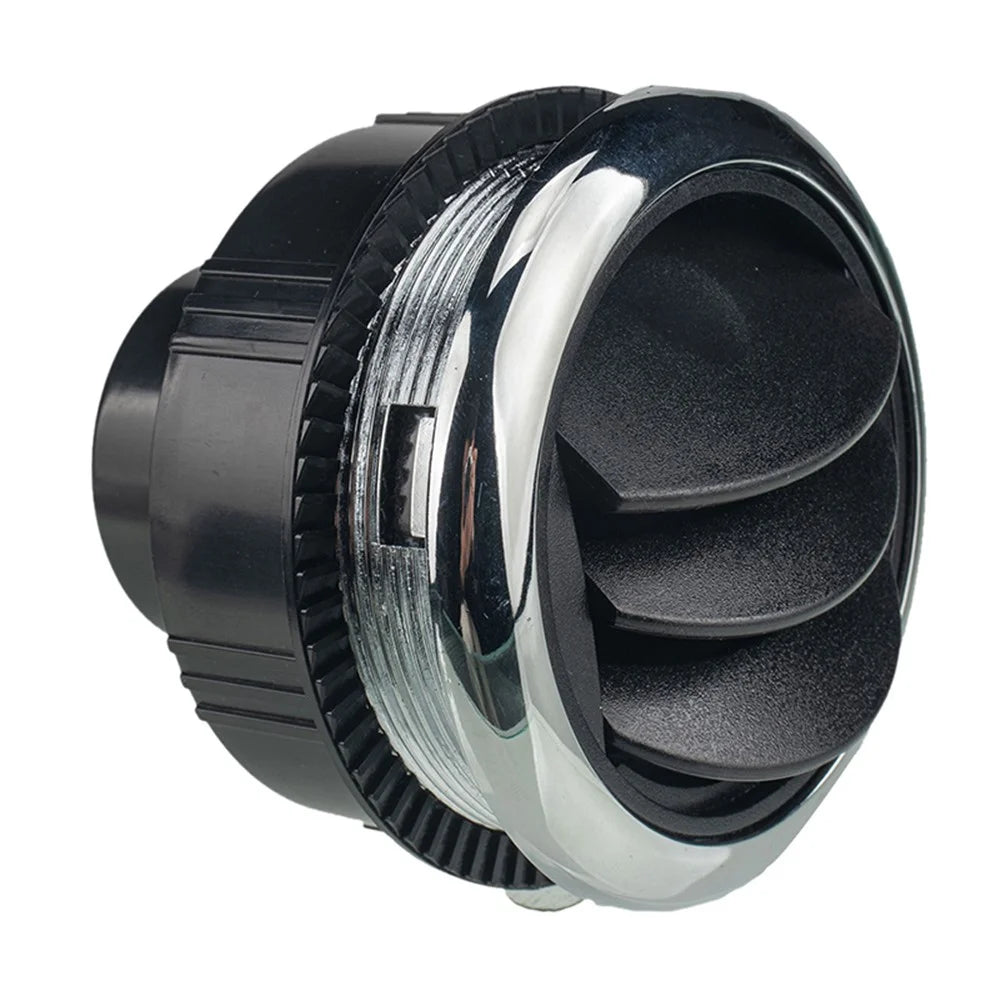 A1153-02 Integral Style Car Air Outlet RV Dashboard Electroplating Air Vent Replacement Parts for Vehicles Modified Accessories (Φ87 / 75 / 46) - 1