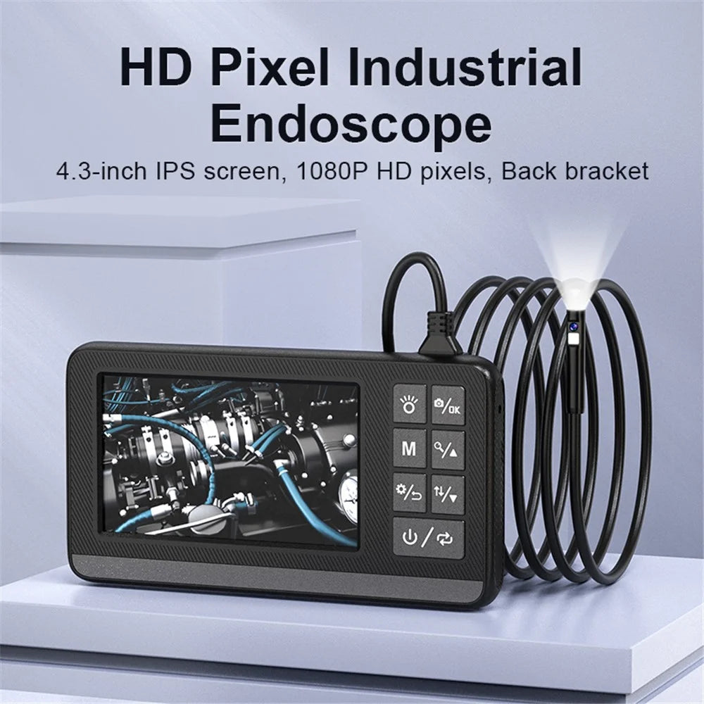 INSKAM P005 5m Wire Industrial Inspection Camera Endoscope Borescope with 4.3'' Display Screen and Dual Lens - 2