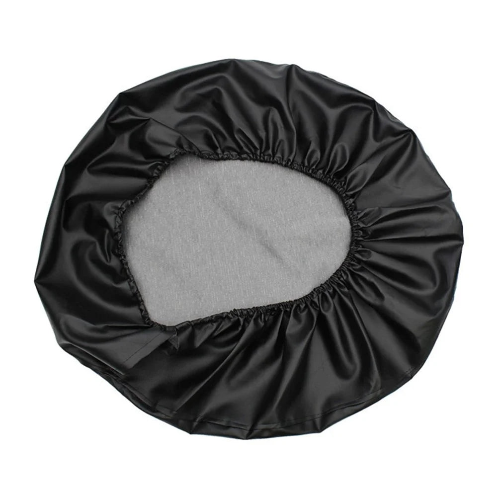 KG0167 14-Inch Litchi Texture Leather Car Tire Cover Wheel Protector for 24-26 Inch Tire - 1