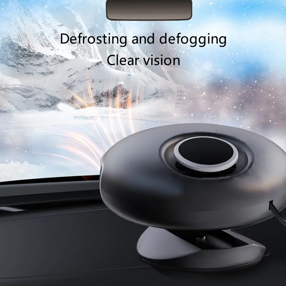 9777 12V 150W Auto Heater 360 Degree Rotation Fan Car Heater Cooler ABS Demister Defroster - 2