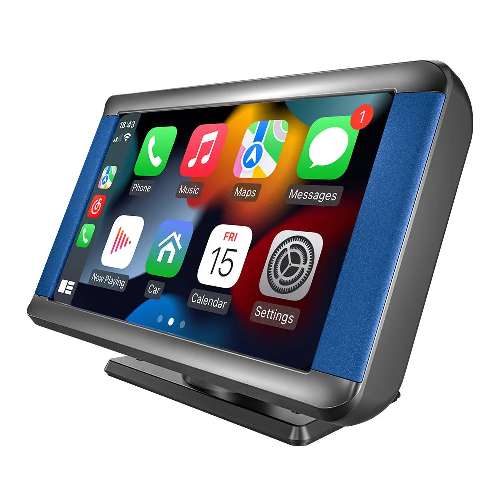 W503C 7.0-inch HD Screen Wireless Car Play with 12LED Camera, Portable Car Stereo Support Mirror Link, Android Auto - 2
