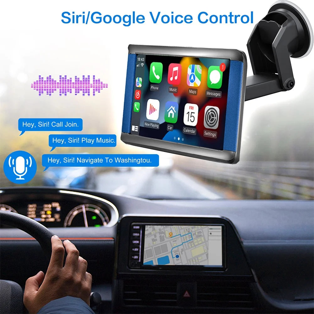 W503B Wireless / Wired Portable Car Play with AHD Camera, 7.0-inch HD Display Car Stereo Support Mirror Link, Android Auto - 5