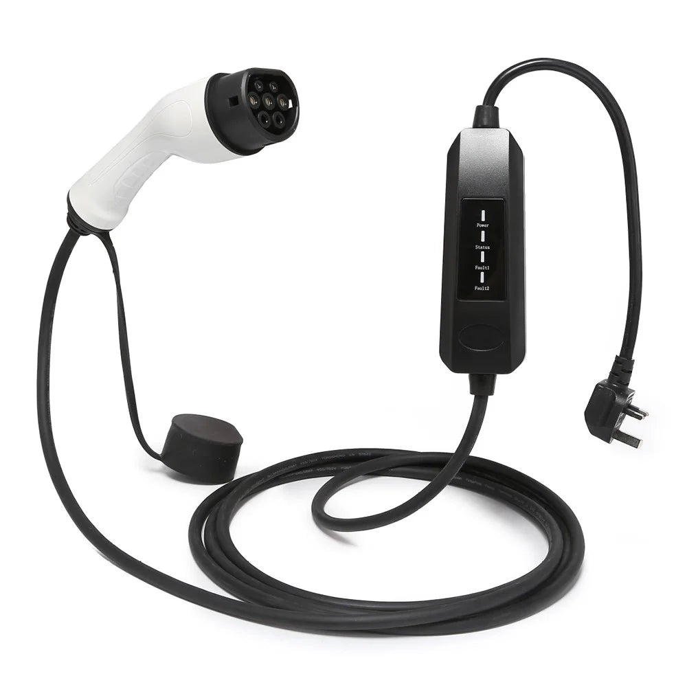 UK Plug 13A Portable Charger with 10m Cable for New Energy Electric Vehicle - 2