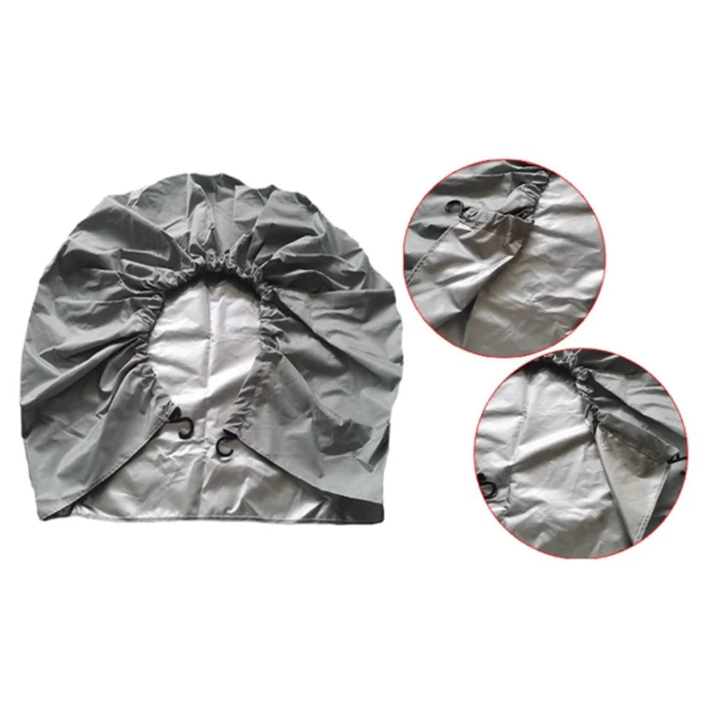4PCS SUV 83-89CMx34CM Wheel Dust Cover Oxford Cloth Car Tire Sleeve Bag - Silver - 5