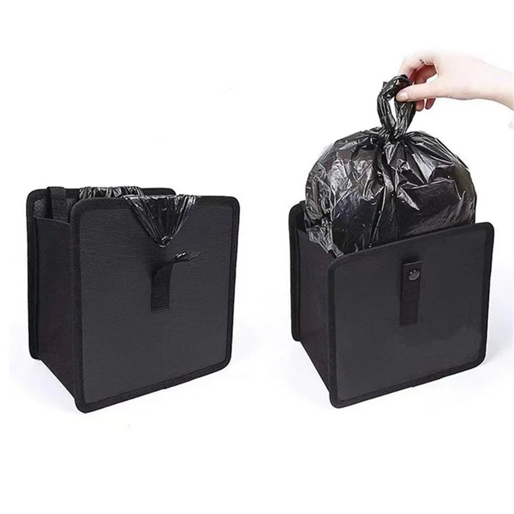 Car Trash Holder Storage Bag Oxford Cloth Car Seat Back Trash Bin, 22*23*14.5cm - 2
