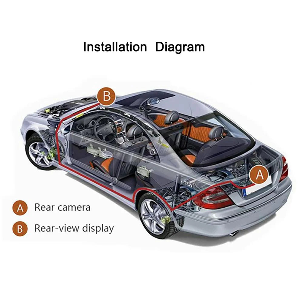 RH-310 4.3-inch Car Backup Monitor with Reverse Camera Car Backup Monitor for Truck Vehicles - 6