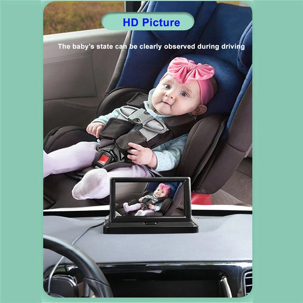 RH-B02 4.3 Inch 1080P Baby Car Monitor Camera for Baby Rear Facing Seat - 2