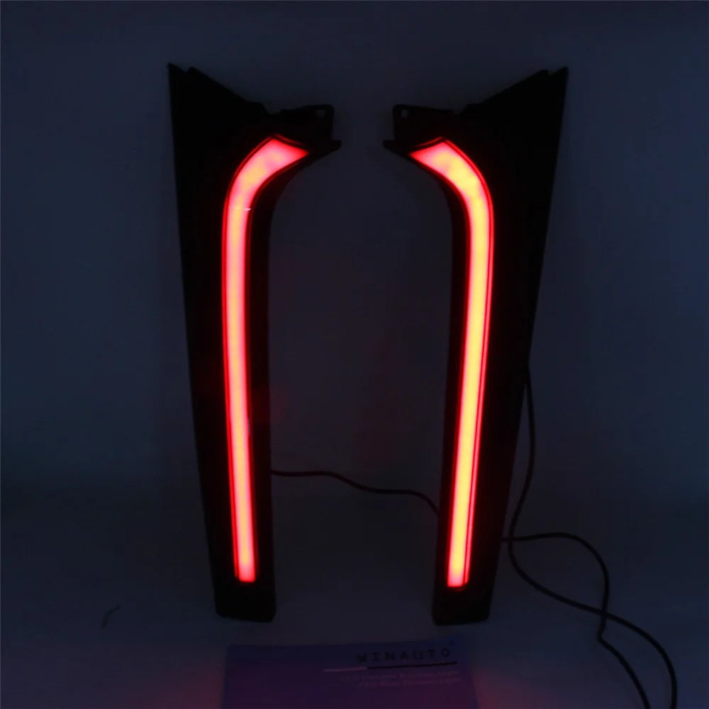 For Toyota Raize 2020-2022 1 Pair Car Rear Bumper Light Red LED DRL Turn Signal Brake Tail Lamp - Red - 4