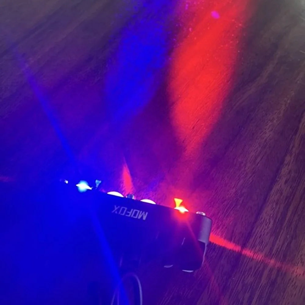 JP-V68 Motorcycle Truck Off-Road Vehicle LED Spotlight Yellow+White Strobe Red+Blue Warning Headlight - 3