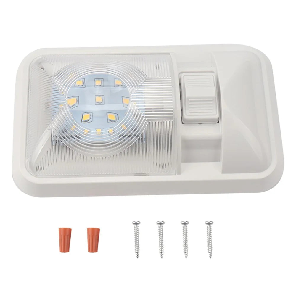 A5807 12V Single Lens LED RV Lights Indoor Car Roof Lights Truck Inside Lamp - 1