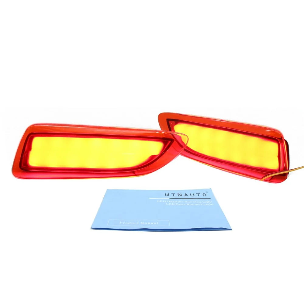 WINAUTO 2Pcs LED Rear Bumper Reflector Brake Tail Lights for Toyota Corolla 2012-2013 - 2