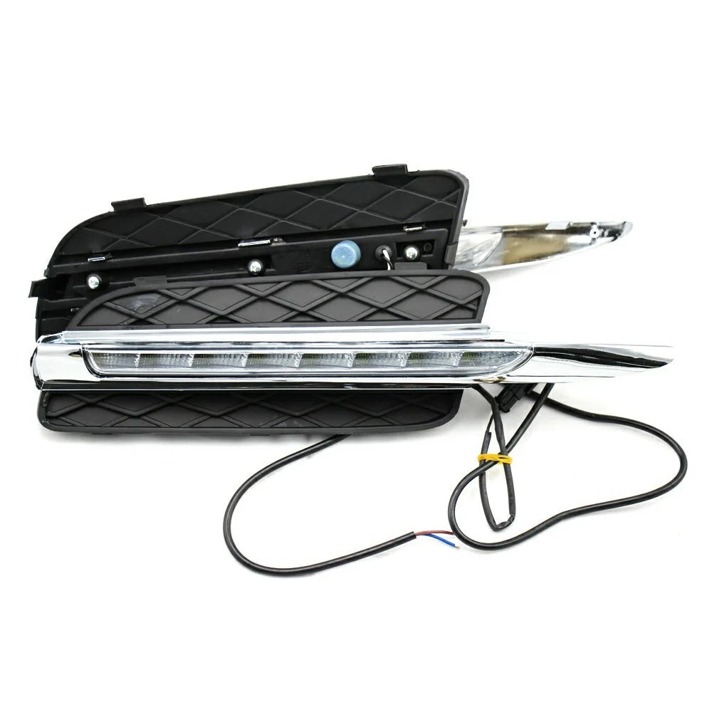 WINAUTO 1 Pair LED Daytime Running Lights for X5 E70 (2007-2010) Electroplating Clear Driving Light - 5