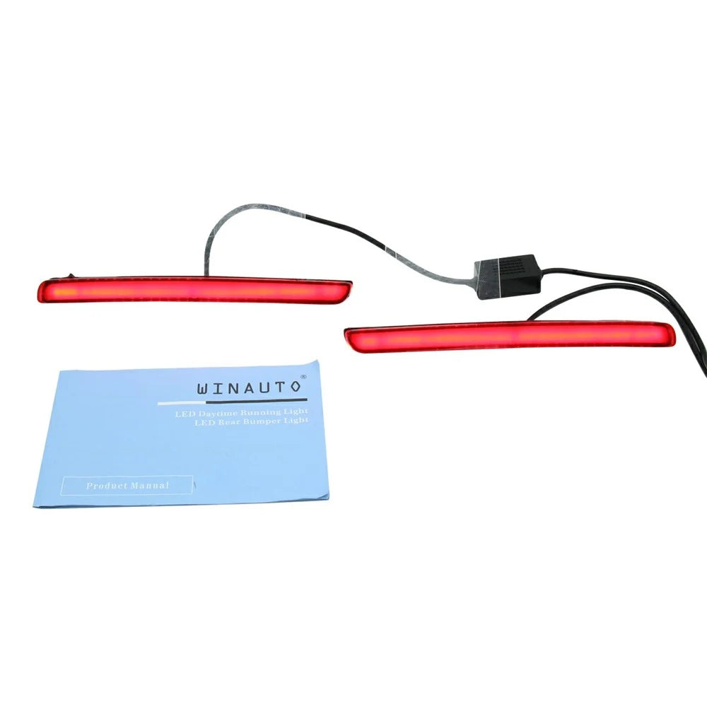 WINAUTO 2Pcs LED Bumper Reflector Lights Tail Brake Lamps for Toyota Corolla 2019-2020 - 5