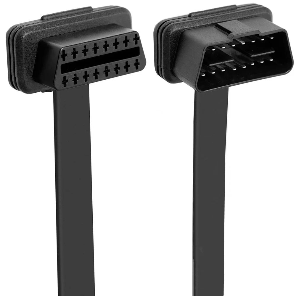 JUNSUNMAY 30cm OBD II 16 Pin Male to Female for Car GPS Diagnostic Extender Cord Connector ELM327 Cable - 3