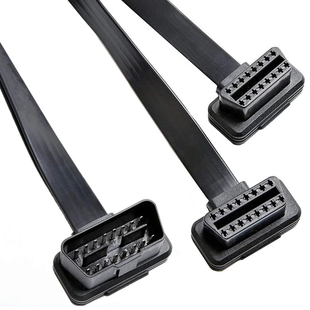 JUNSUNMAY 50cm OBD II 16 Pin Male to Dual Female Connector Cord Splitter Extension Cable - 2