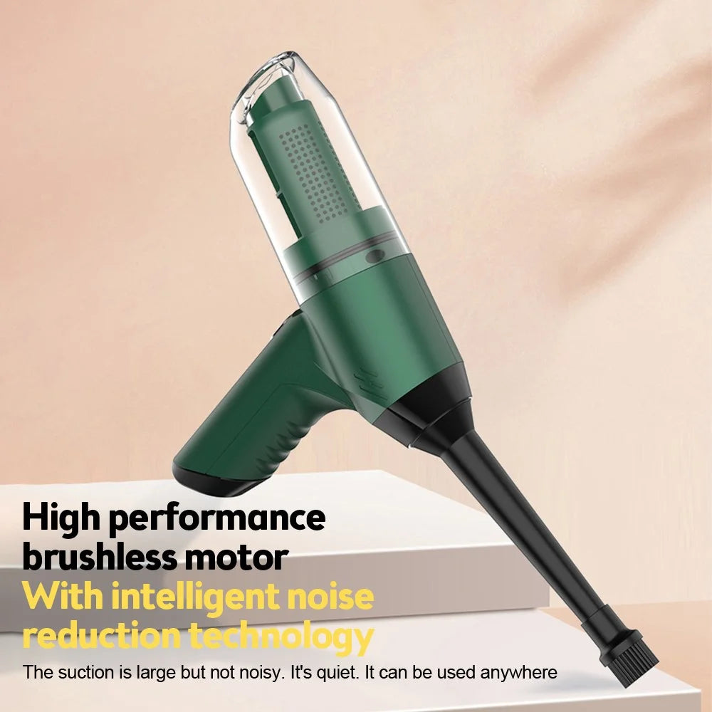 SUITU ST-6617Pro Brushless Motor Cordless Handheld Vacuum Cleaner for Car Home Cleaning - Grey - 7