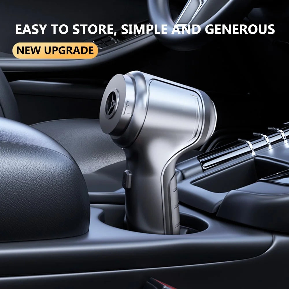 SUITU ST-6645 High Power Car Home Handheld Vacuum Cleaner Wireless Rechargeable ABS Vacuum Cleaner - Black - 4