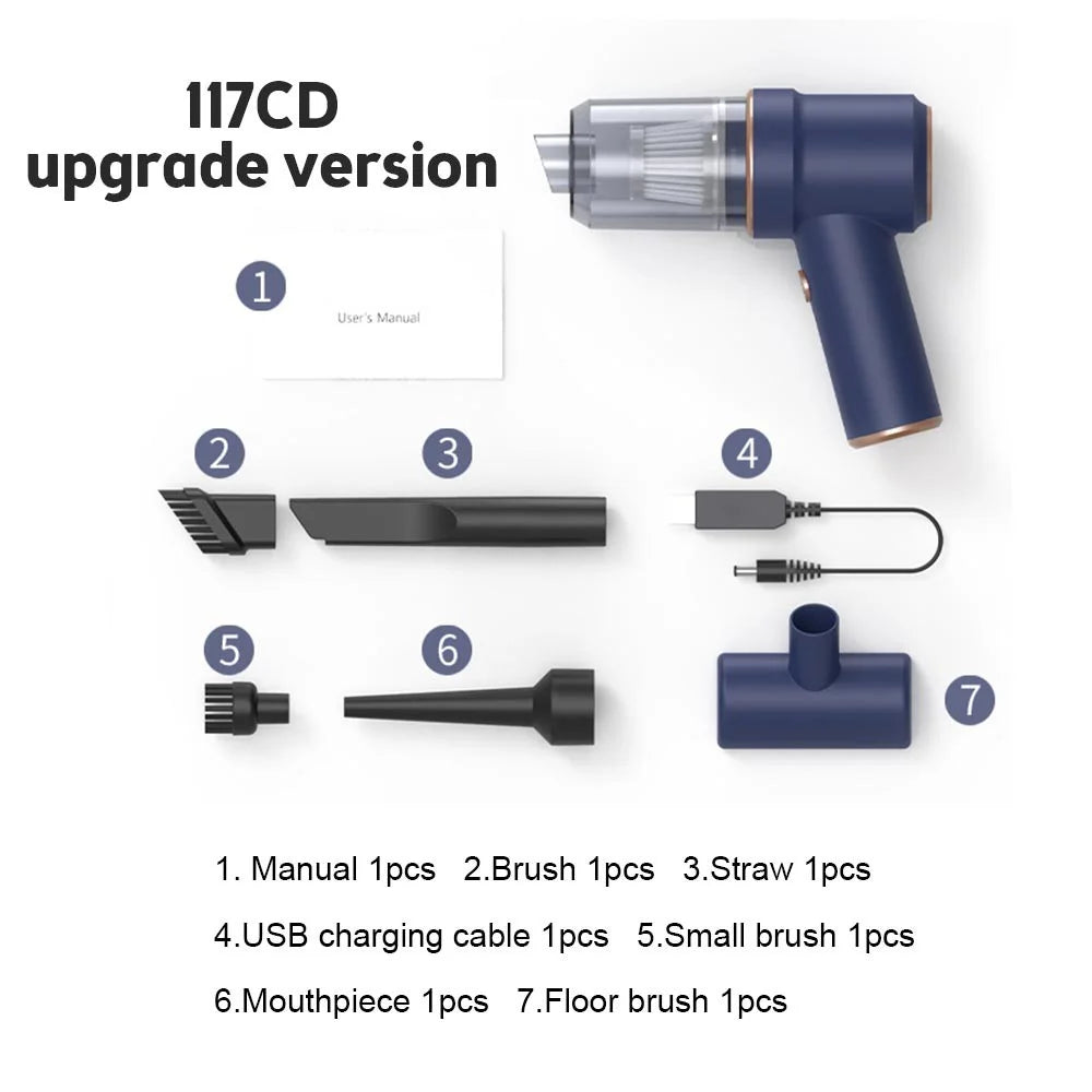 SUITU ST-6638 4000Pa High Power Wireless Handheld Vacuum Cleaner with LED Light, Basic Version - 7