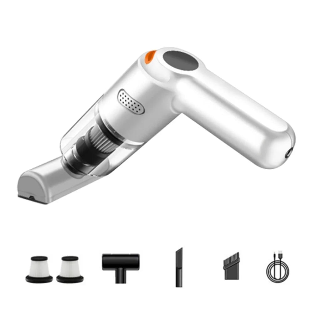 KBN-010 10000Pa Car Vacuum Cleaner with Replacement Filters Cordless Vacuum Cleaner - White - 1