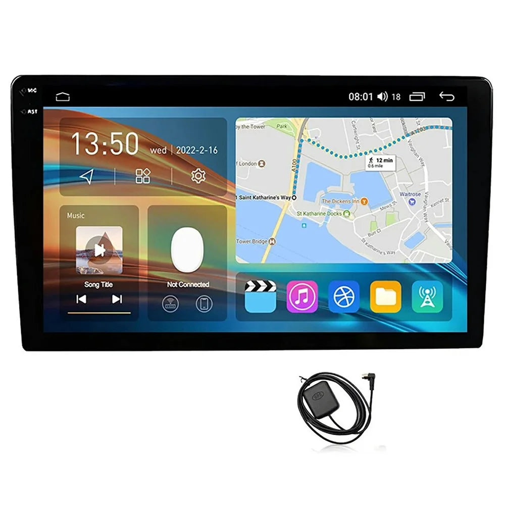 R915A 8+128GB 10.36 Inch 2K QLED Android 15 Wireless CarPlay 360 Degree Panoramic GPS Car Stereo (without Camera) - Black - 1