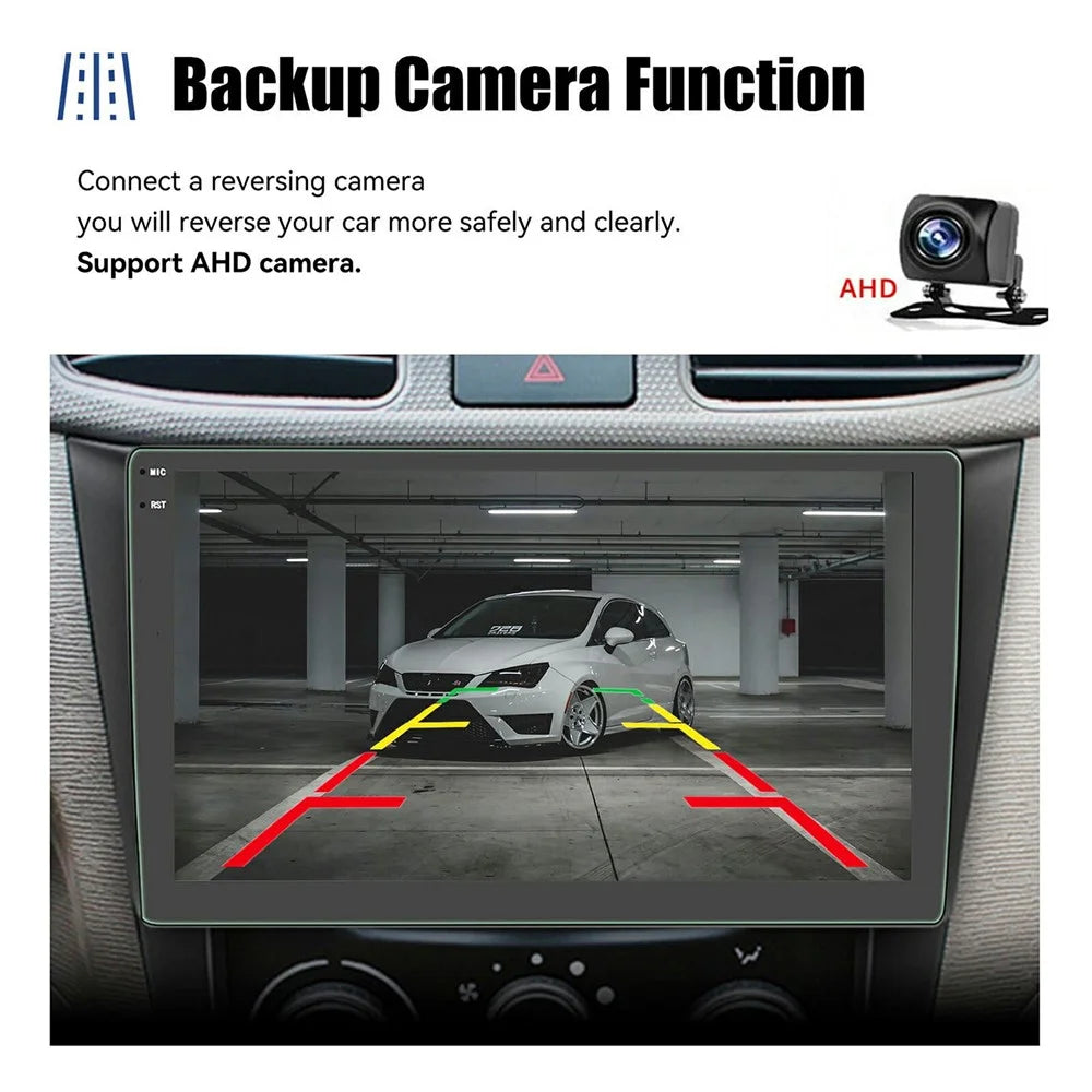 R915B 8+128GB 10.36 Inch 2K QLED Android 15 Wireless CarPlay 360 Degree Panoramic GPS Car Stereo with 1080P Rear View Camera - Black - 6