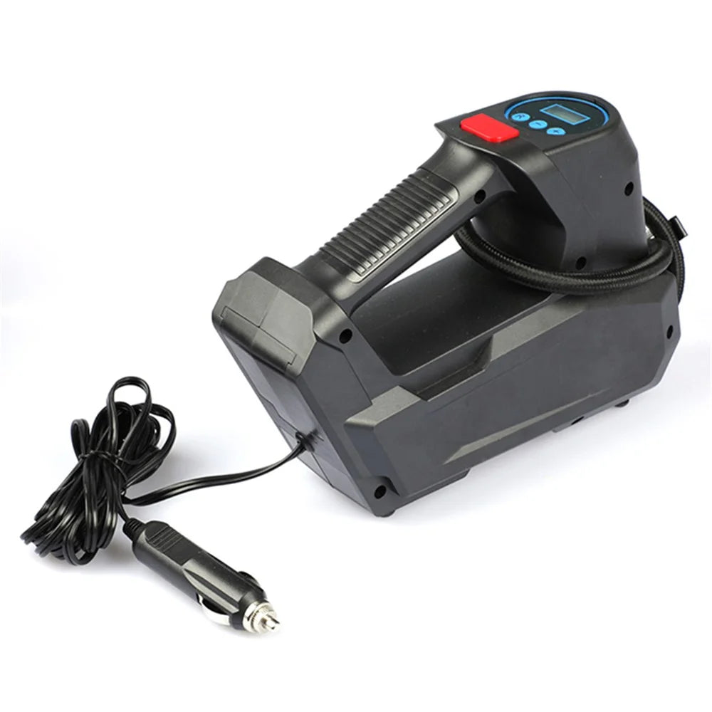 CARSUN C2814 Portable Tire Inflator Digital Air Compressor 12V DC Tire Air Pump with Emergency LED Light - 1