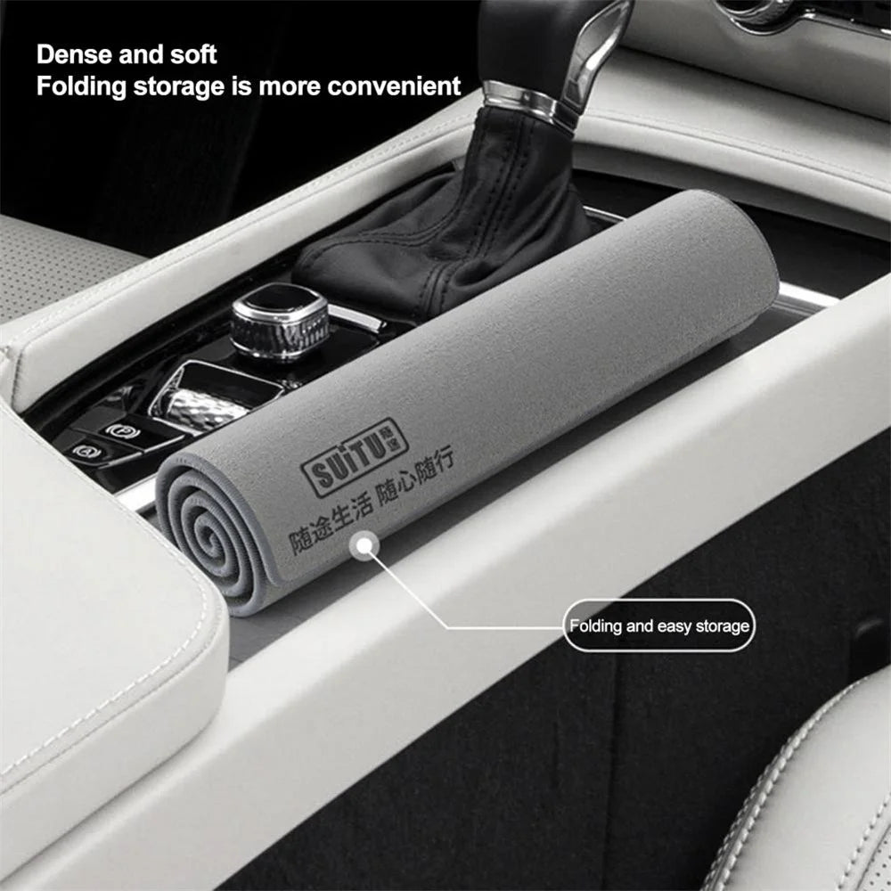 SUITU ST-9000-5A 30x40CM Soft Coral Fleece + Suede Cleaning Cloth Super Water-Absorbent Towel for Car, Home - 5