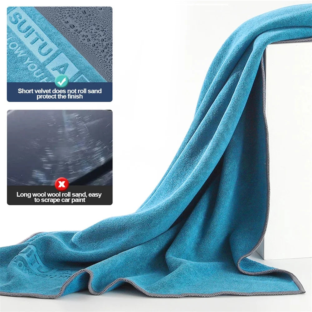 SUITU ST-9002-4F 60x180CM Microfiber Cleaning Cloth Ultra Water-Absorbent Towel for Car Window Glass Washing - 5