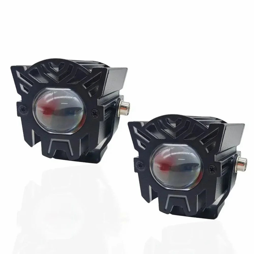 JPV74 Waterproof 12-48V Motorcycle Spotlight Red and Blue Strobe Lamp for Motorbike - 7
