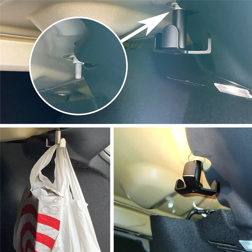 XH-6287 Aluminum Trunk Grocery Bag Hook for Tesla Model 3 2018-2022 Interior Accessories - Silver - 4