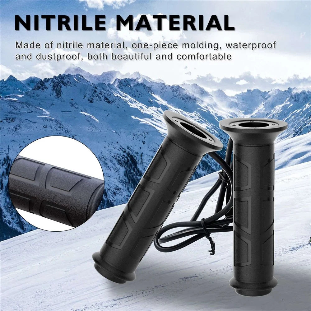 ZH-983F2 1 Pair For ATV Motorcycle Intelligent 3 Gears Temperature Adjustable Heated Grips Winter Warmer Electric Heating Hand Grips - 3