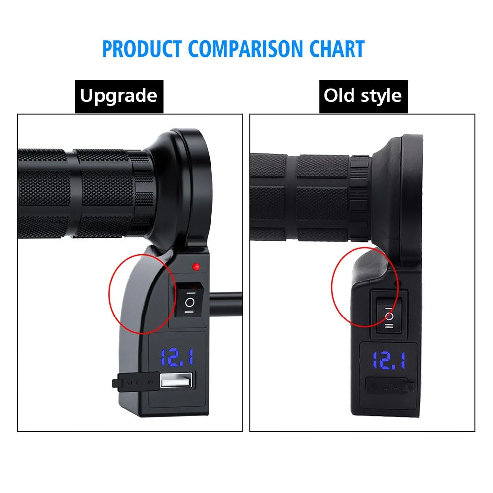 WUPP CS-503 2017 Model Multi-Function Electric Heated Grips for Motorcycles - 2