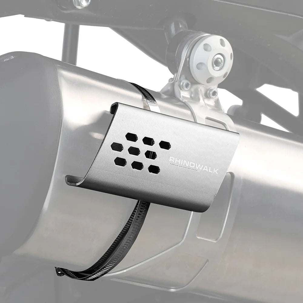 RHINOWALK MTR004 Motorcycle Exhaust Heat Shield Aluminum Anti-scalding Cover - 5