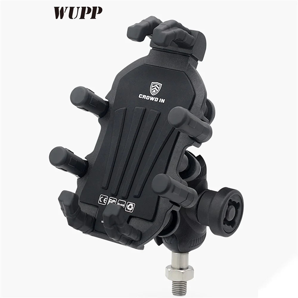 WUPP ZH-1990A1 Motorcycle Electric Bike Phone Mount Cell Phone Bracket + M8 Ball Head Set - 2