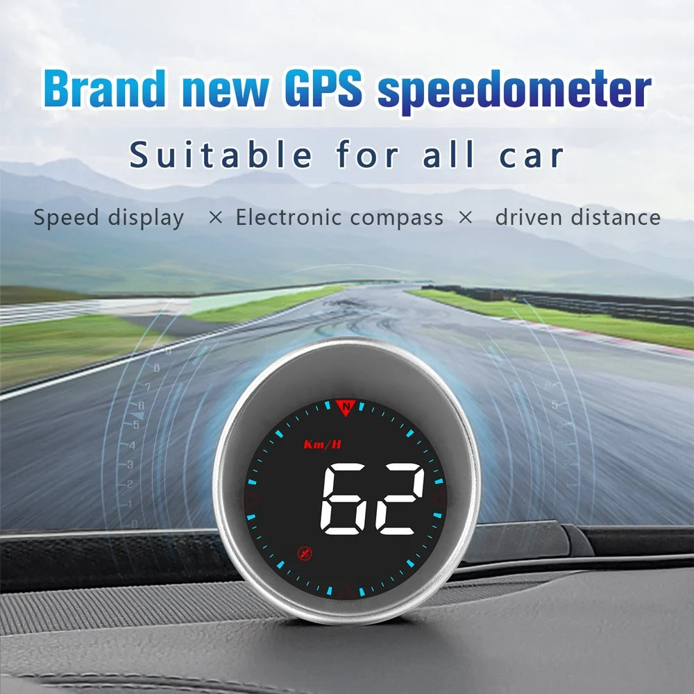 G5 HUD Car Universal GPS Head Up Display with 1.8 inch Screen Support Over Speed/Fatigue Driving Alarm - 2