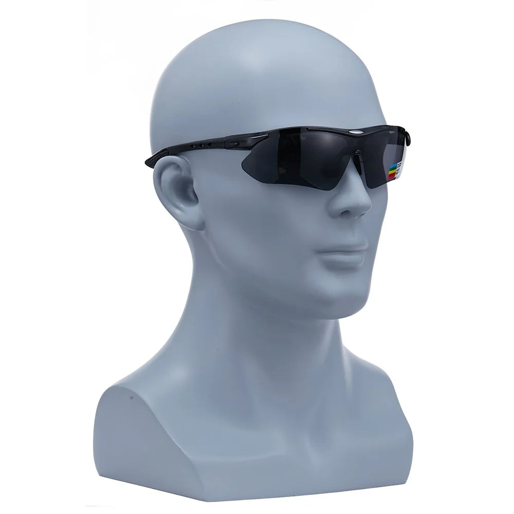 ROCKBROS Polarized Sports Sunglasses UV Protection Outdoor Sports Cycling Glasses - Black - 7