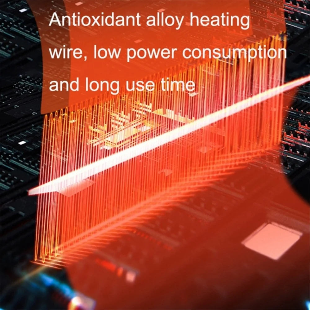 12V Mini Car Heating Fan Car Windshield Defrosting Defogging ABS Heater Vehicle Interior Heating Device - 2