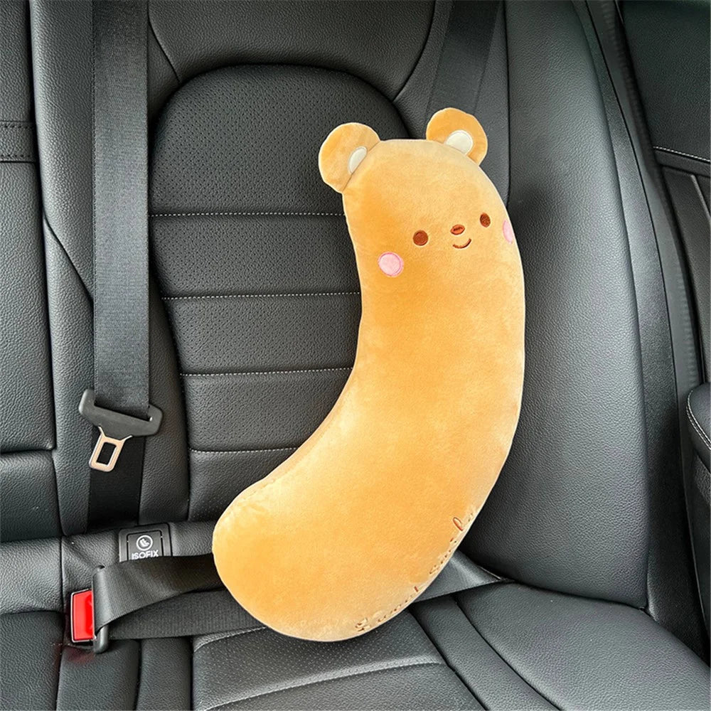 20x50cm Comfortable Cartoon Car Shoulder Pad Pillow Safety Belt Cushion for Neck Support - Bear - 2