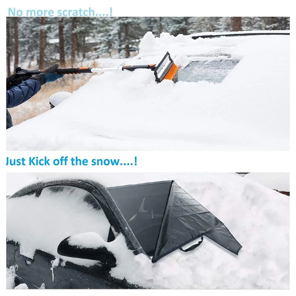 190x107cm 600D Oxford Cloth Thicken Car Front Windshield Waterproof Cover Windscreen Ice Snow Cover - 6
