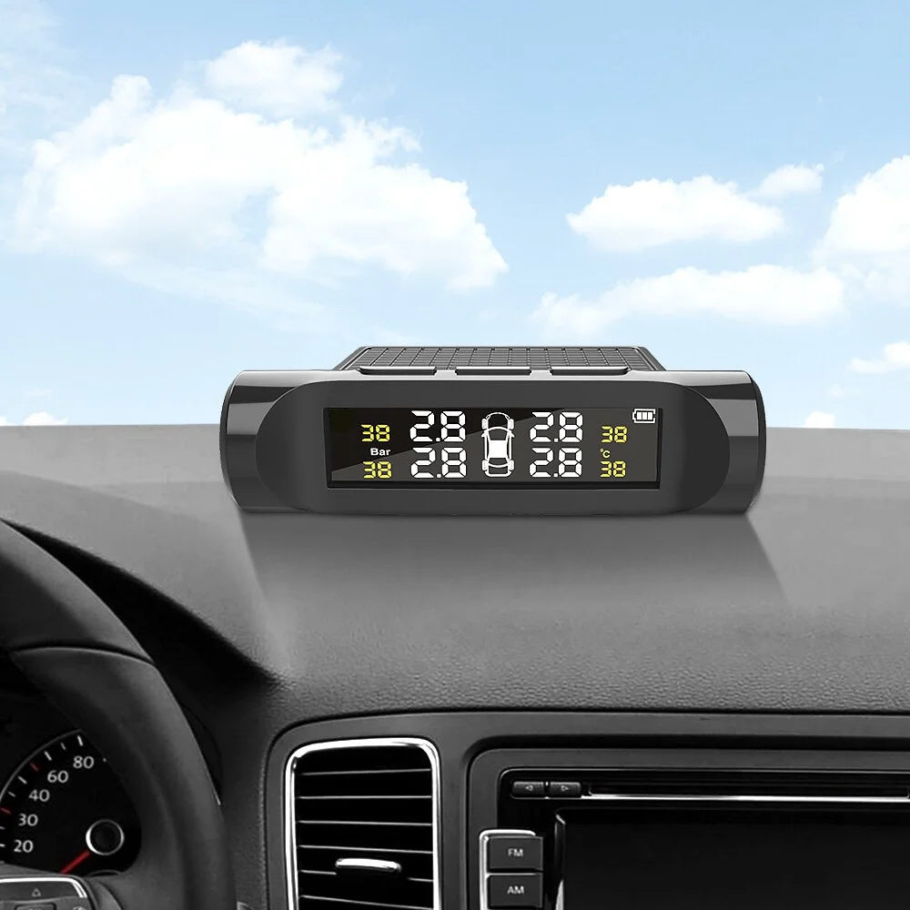 Car TPMS Tyre Pressure Monitoring System Digital LCD Display Auto Security Tyre Pressure Alarm System - 2