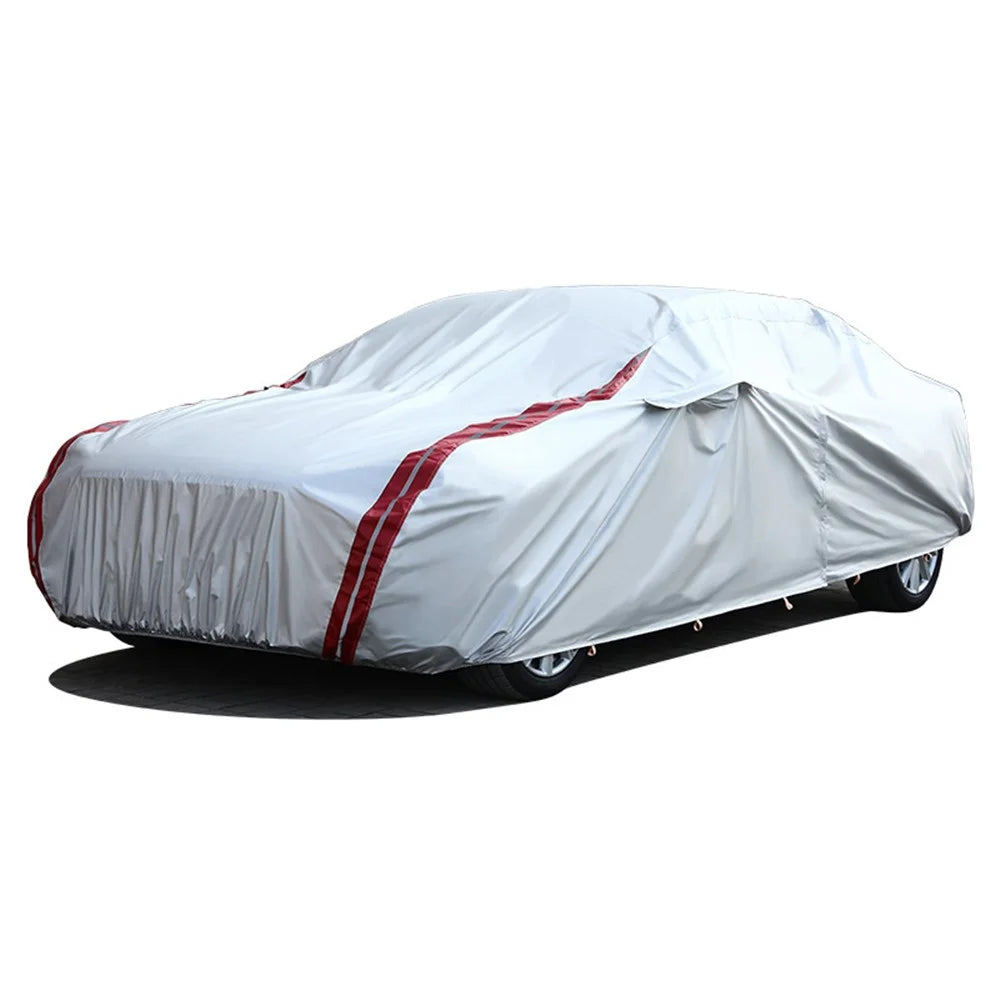 Oxford Cloth Car Cover All Weather Rain Snow UV Sun Hail Protector with Storage Bag - 2XL - 1