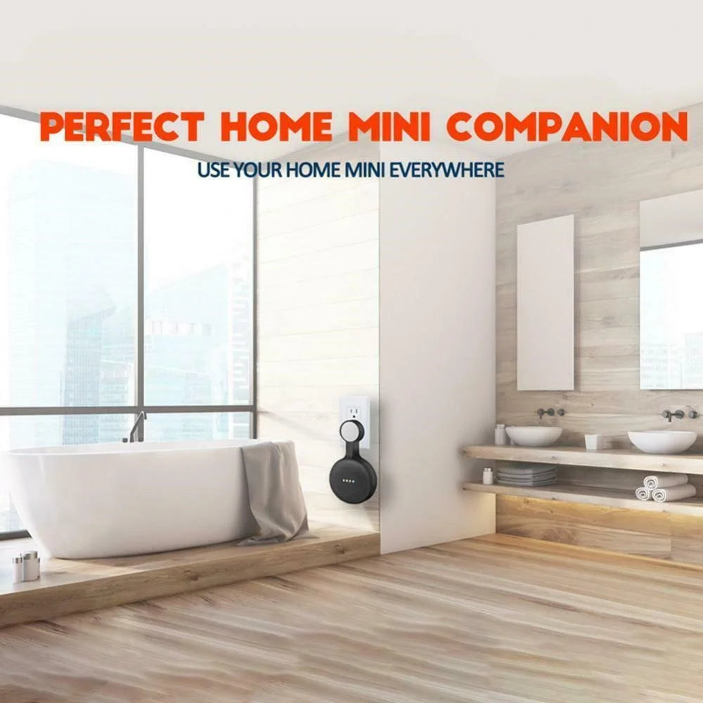 Wall-mounted Holder Wall-mounted Speaker Bracket Socket Accessory for Google Home Mini Smart Speaker - Black - 5