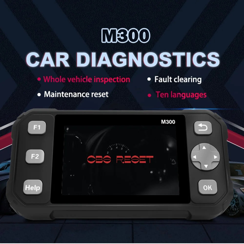 M300 OBD2 Car Diagnostic Scanner Engine Check Maintenance Universal Vehicle Code Reader - 2