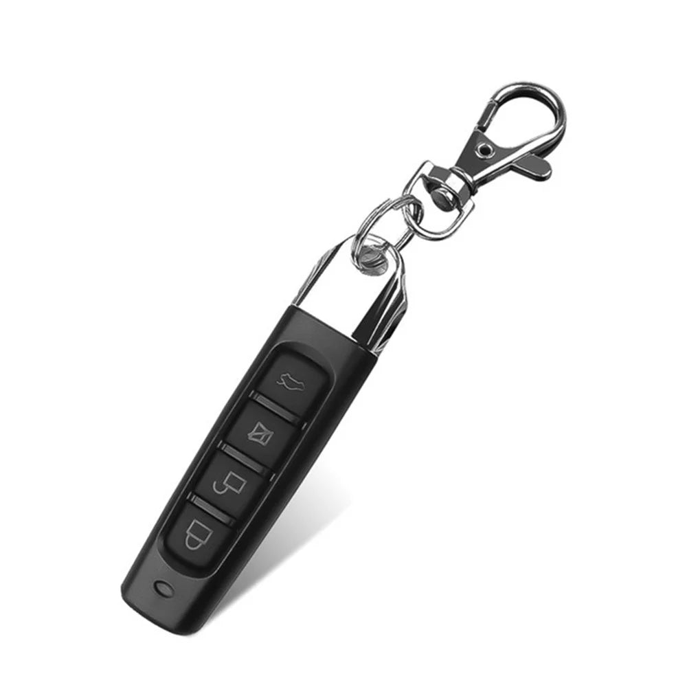 4 Keys Electric Wireless Remote Control Duplicator Cloning Code Garage Gate Door Opener Keychain Black - 1